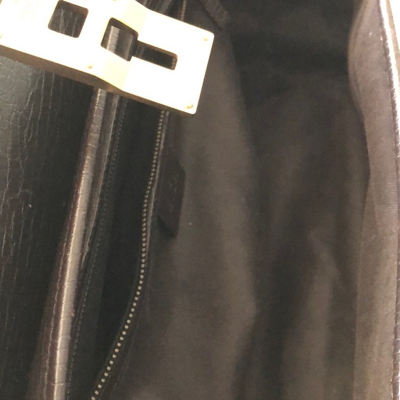 Gucci Crocodile Embossed Leather Bamboo Bullet - Picture 5 of 5